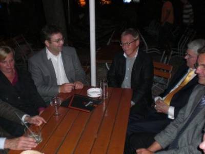 Eva R. Holz, Stephan Standfu (Vorsitzender OV Dppel), Oswald Metzger